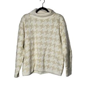 Vintage Jones Wear Sport Wool Alpaca Blend Chunky Turtleneck Sweater Large